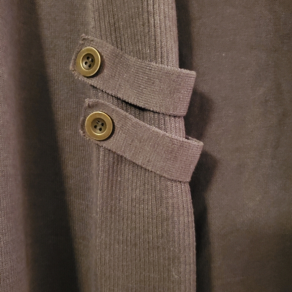 Gray Open Front Cardigan - Picture 2 of 4